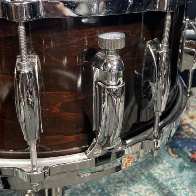 Gretsch Drum Kit, 20", 14", 12", 6x14" Early 1980s, Square Badge - Walnut image 19