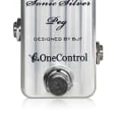 One Control Sonic Silver Peg Amp-In-A-Box Bass Pre-Amp Bass Guitar Effects Pedal