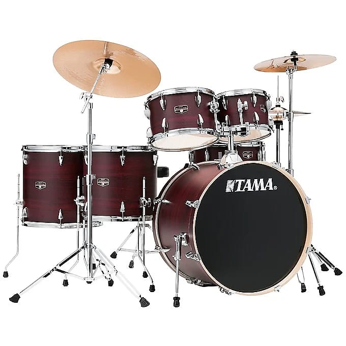 Tama IE62H6W Imperialstar 10 / 12 / 14 / 16 / 22 / 5x14" 6pc Drum Set with Meinl Hardware image 1