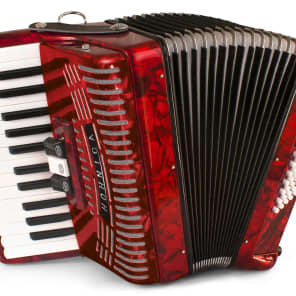 Hohner 1304-RED 48 Bass Entry Level 73-Key Piano Accordion