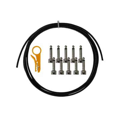 Lava Piston Solder-Free Pedalboard Kit Orange w/5' Cable & 12 Angle Plugs