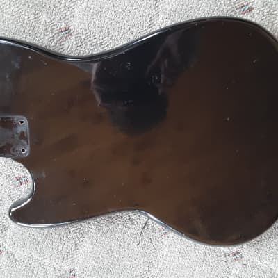 Fender Musicmaster bass 1976 body black image 6