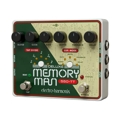 Electro Harmonix Deluxe Memory Man Tap Tempo 550-TT Analog Delay Pedal image 2