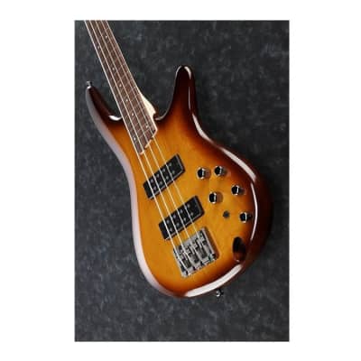Ibanez SR Standard 4-String Fretless Electric Bass (Brown Burst) image 4