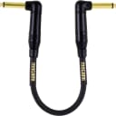 Mogami Gold Instrument Cable 0.5RR, 1/4" TS, 6" length, RA - RA