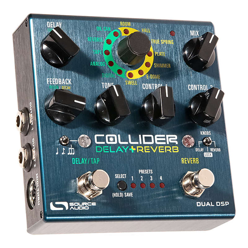 Immagine Source Audio - SA263 COLLIDER DELAY+REVERB - Pedale stereo Delay & Reverb per chitarra e basso - 1