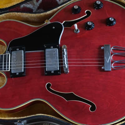Greco ES300 SA500R 1973 - Ruby Red Hollow Body image 4
