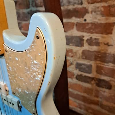 Mario Guitars Serpentine Bass w/ Gig Bag (2023 - Sonic Blue Relic) image 17