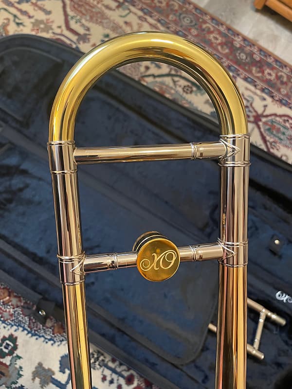 Manchester Brass Professional Tenor Trombone with Red Brass Bell