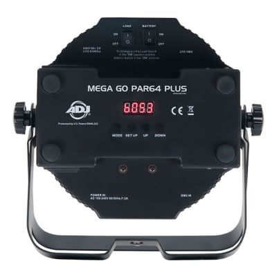 ADJ American DJ MEG373 Mega Go PAR64 Plus Battery Powered RGB+UV LED Par Light image 2