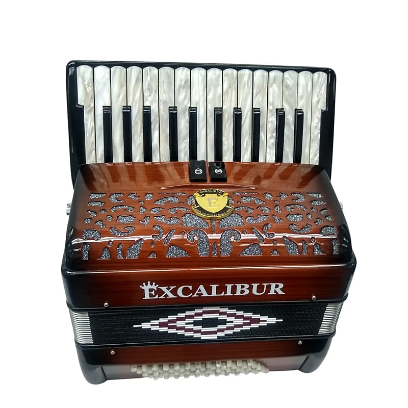 Excalibur Super Classic PSI Series Walnut 60 Bass Piano Accordion image 1
