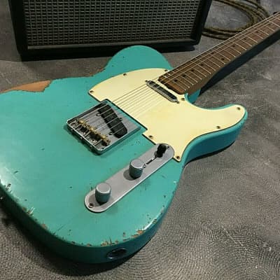 Relic Fender Vintera 60's Telecaster Modified Road Worn Surf Green by Nate's Relic Guitars image 7