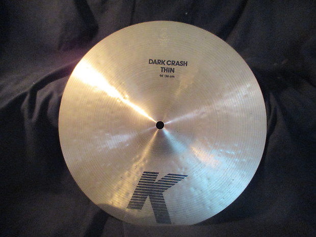 Zildjian K 14 Inch Dark Thin Crash Cymbal, Hand Hammered, Mint Condition!