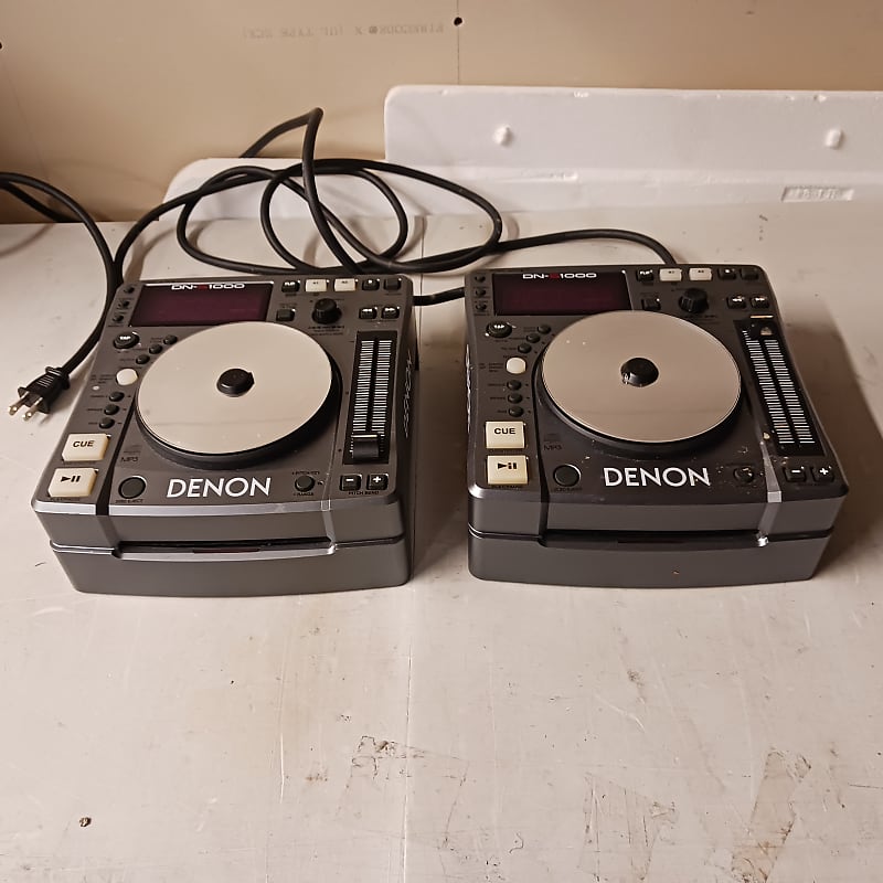 Denon DN-S1000 PAIR w/ Roadcase Early 2000s - Black