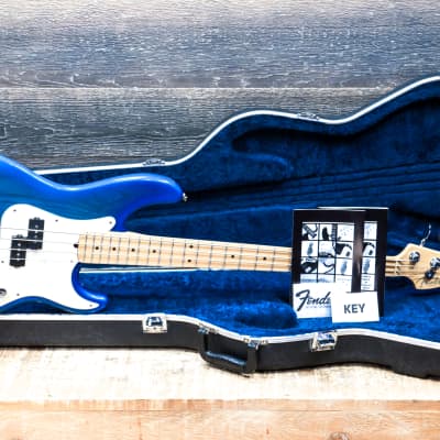 Fender Precision Bass Deluxe Blue Burst 4-String Electric Bass w/Case #N7248398 image 11