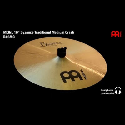 Meinl Byzance Traditional Medium Crash Cymbal 16 image 2