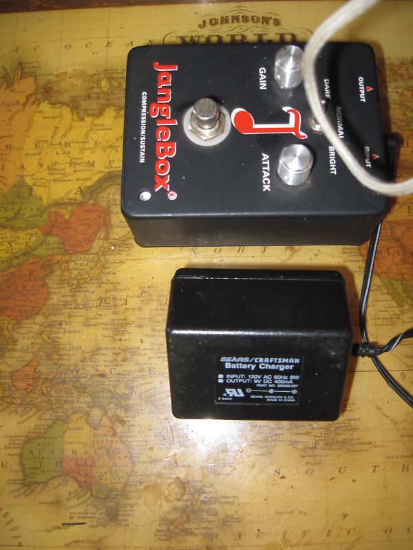 JANGLE BOX COMPRESSION/SUSTAIN PEDAL W. POWER SUPPLY, CABLE Reverb