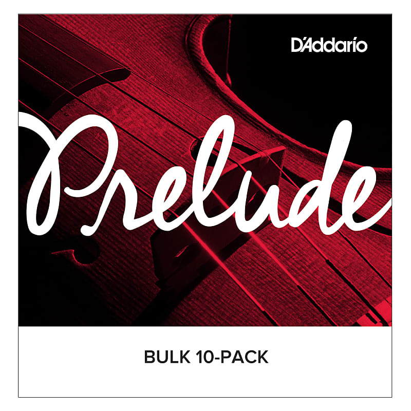 D'Addario J810 4/4M-B10 Prelude 4/4 Violin Strings - Medium (10) image 1
