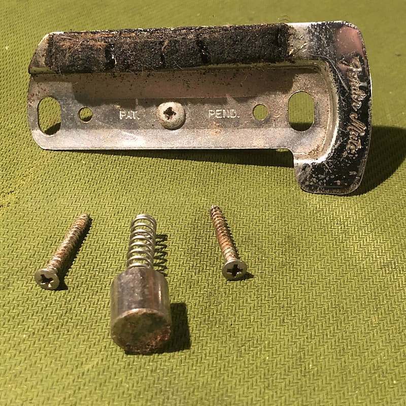 Vintage 1960's Fender Jaguar Guitar String Mute System Reverb