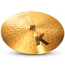 Zildjian K0818 20" K Series Light Flat Ride Cast Bronze Drumset Cymbal with Thin Weight Soft Volume