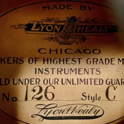 Lyon & Healy Style C Mandolin 1918 Natural image 22