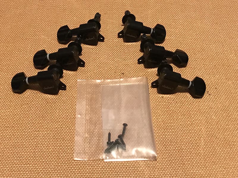 Jackson Locking Tuners Black 3x3 Reverb