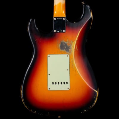 Fender Custom Shop Alley Cat Stratocaster 2.0 Heavy Relic HSS Rosewood Board Vintage Trem 3-Tone Sun image 5