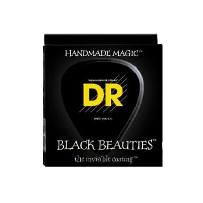 DR Strings Black Beauties Black Colored Electric Guitar Strings: Extra Heavy 12-52 image 1