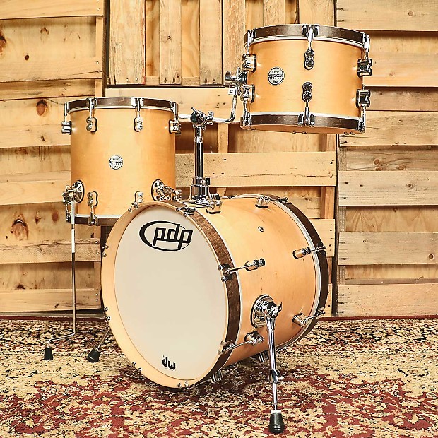 PDP PDCC1903NT Concept Classic Bop 8/14/18" 3pc Shell Pack with Wood Hoops image 1