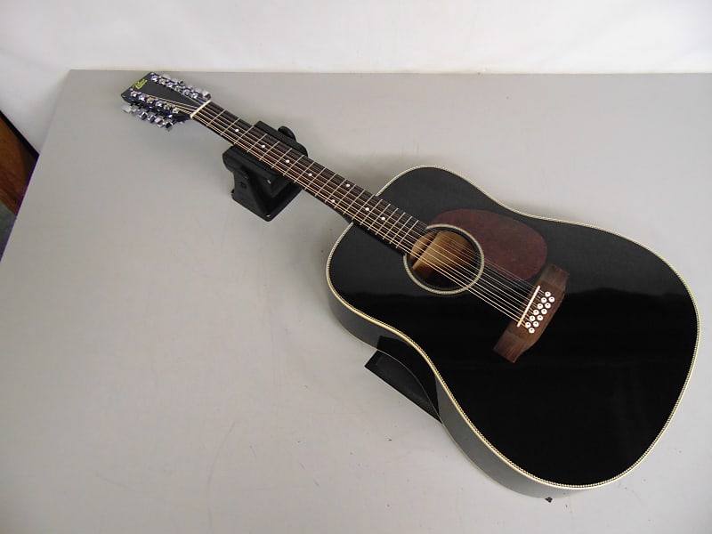 Rogue RADH12 12String Acoustic Guitar Black Reverb