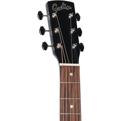 Godin Limited Edition Parlor Acoustic-Electric Guitar, Black | Reverb