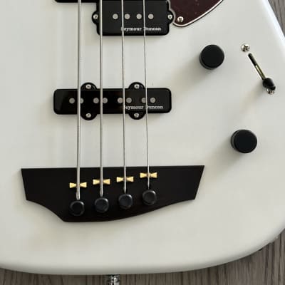Godin RG 4 Ultra Bass Acoustic Electric - Carbon White image 4