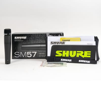 Shure SM57 Cardioid Dynamic Instrument Microphone with Box + Accessories