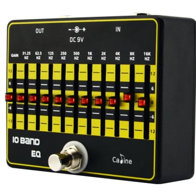 Caline CP-24 10 Band EQ Guitar or Bass Effect Pedal True Bypass image 3