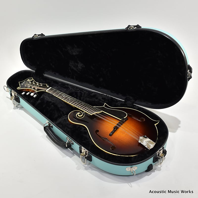 Calton Cases F or A Model Mandolin Case, Sonic Blue, Black Interior image 1