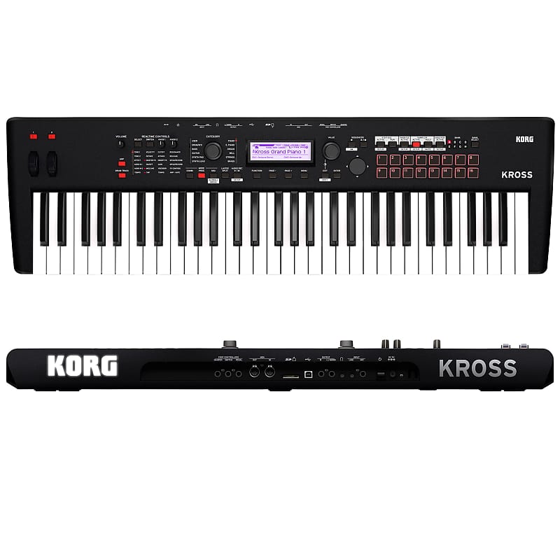 Korg Kross 2 61-MB 61 Key Synthesizer Workstation Matte Black image 1