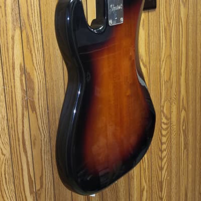 Fender Squier Classic Vibe 60's Sunburst Precision P Bass Guitar w/ Fender Hard Case image 10