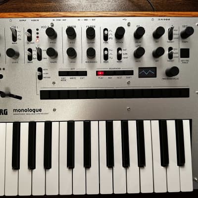 Korg Monologue Monophonic Analog Synthesizer 2016 - Present - Silver image 2