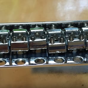 Vintage Solid-Copper Strat Style 6 Screw Synchronized Tremolo Bridge made by Tokai S.T.C. image 3