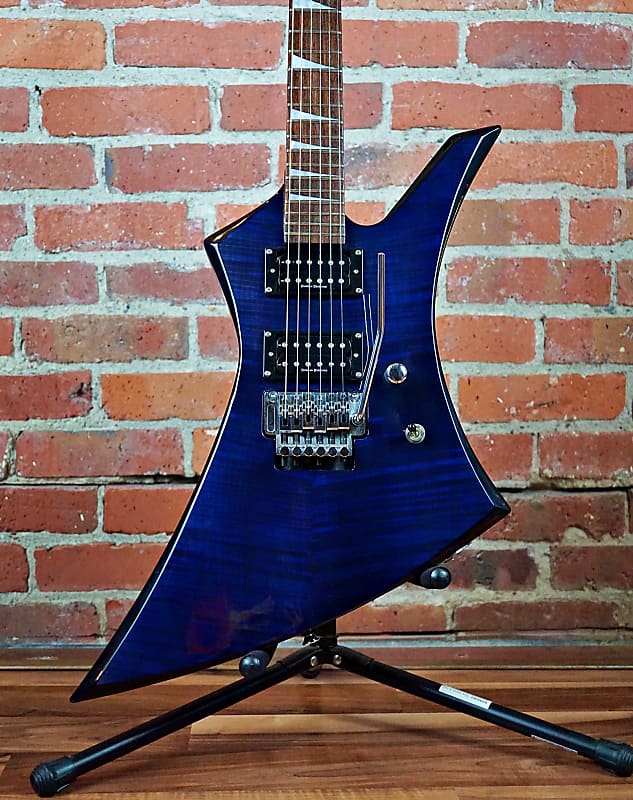 Jackson Kelly KE3 2001 Transparent Blue With Case (Parts Available)