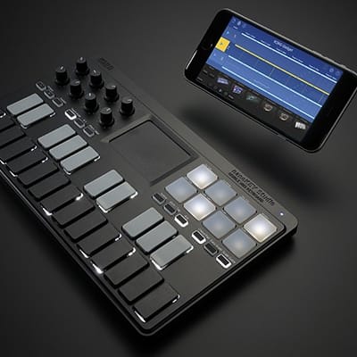 Korg nanoKey Mobile Midi Keyboard. - Black image 3