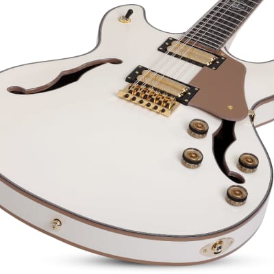 Schecter 267 Wayne Hussey Corsair-12 Guitar, Ivory image 4