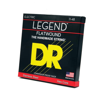 DR FL-11 Legend Flatwound Extra Light Electric Guitar Strings 11-48 image 2