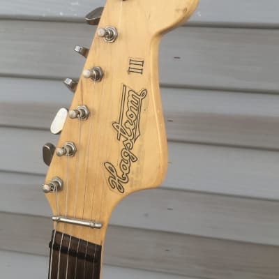 Hagstrom II Guitar- 1960s Sweden made- Sunburst- Chipboard Case image 8