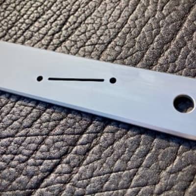 Van Dyke-Harms Telecaster Control Plate, Center Switch, Angled, Stainless Steel 2023 - Stainless Steel image 2