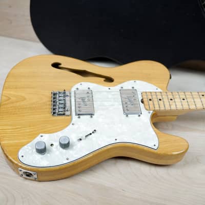 Greco TE450 MIJ 1970's Natural Thinline Telecaster Style Electric Guitar Vintage Made in Japan w/ Hard Case image 7