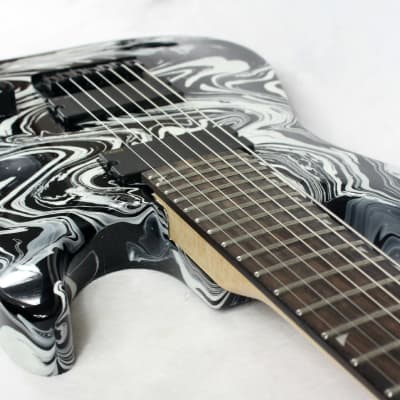 Custom Swirl Painted and Upgraded Jackson JS22-7 With Active EMG's image 11