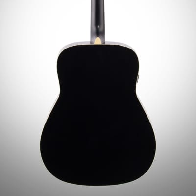 Yamaha FG-TA Dreadnought Transacoustic Acoustic-Electric Guitar, Black image 4