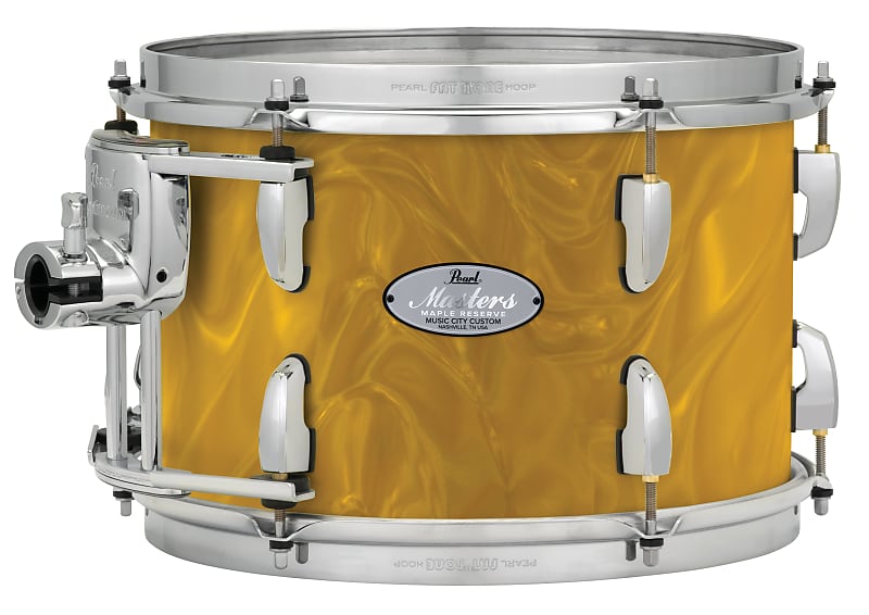 Pearl Music City Custom Masters Maple Reserve 22"x14" Bass Drum GOLD SATIN MOIRE MRV2214BX/C723 image 1