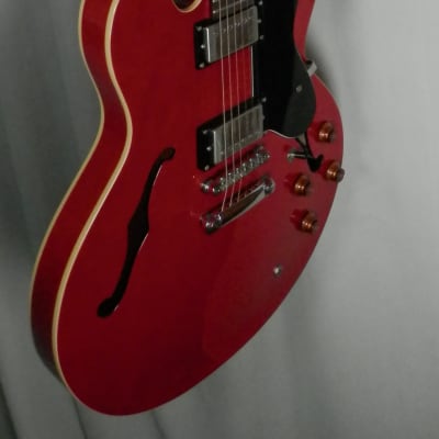 Epiphone Dot ES-335 Red Semi-hollow Electric Guitar with case used Upgraded Gibson '57 Classic Pickups image 5
